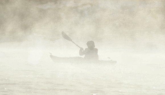 Kayaker in the Mist Too 16"x24"