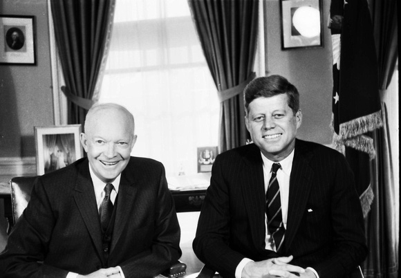 Ike & JFK Neg & Photo by Jacques Lowe (all Lowe negs shown here orig given to JKO & then JKO gifted to RAC)