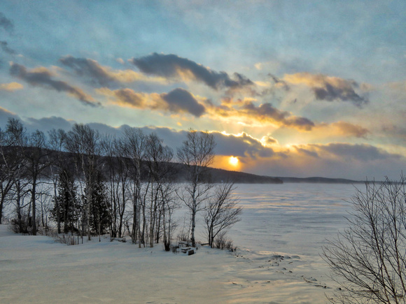 Maine Winter Sunset 2-2-18